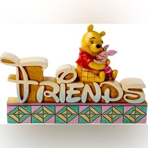 Pooh and Piglet Friends Figurine, 1.137-Inch